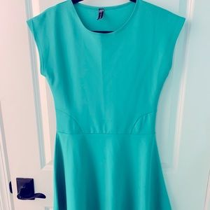 NWOT, Poof Couture, Agua Blue Dress